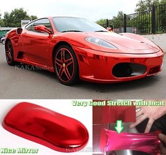 Super Soft Stretchable – Entire Car Wrap Glossy Mirror Chrome Vinyl Sticker – CF