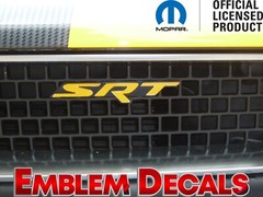 Dodge Durango “SRT” Gril / Hatch Emblem Decal 2018 2019 2020 2021 2022 2023 24