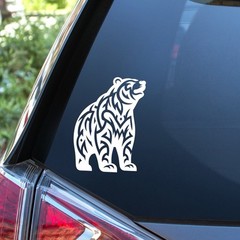 Tribal Bear Decal Sticker | 4″x6″ Vinyl for Car Truck SUV Laptop Window