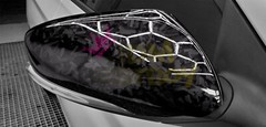 ESSMO PET Marble Forged Gloss Carbon Fiber Black Car Vehicle Vinyl Wrap Decal