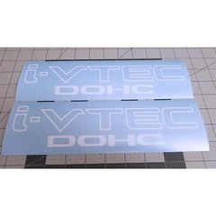 (2x) i-VTEC DOHC ( 10″ x 2.5″) Vinyl Decal Sticker for Honda Accord Civic RS