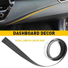 1/2set 2M Car Trim Mouldings Decor Strip Line Accessories Door Dashboard Stip Wh
