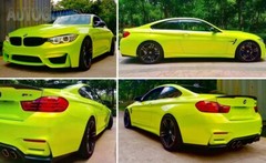 12″ x 60″ Neon Green Gloss Metallic Glitter Vinyl Film Wrap Sticker 1ft x 5ft