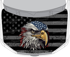 Hood Vinyl Wrap Patriotic American Eagle Decal Truck or Car