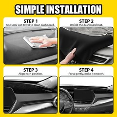 Dashboard Cover For Chevy Trax 24 25 Pad Mat Black Left Hand Drive LHD Fit 1-5X