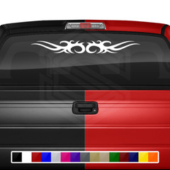 Design #133 TRIBAL SCROLL Windshield Decal Window Sticker Vinyl Banner Graphic