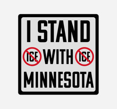 2-Pack I STAND WITH MINNESOTA Square CAR Magnet 3″x3″ Bumper Sticker Decal Cling