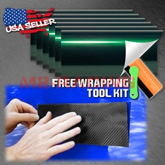 PET Super Metallic Vinyl Wrap For GMC Bowtie Emblem Overlay Sheet Decal