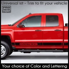 Rocker Panel Side Stripes Decals For Chevrolet Silverado Colorado S10 WT LT EV