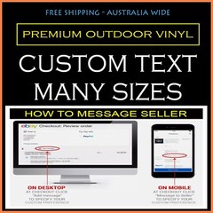 1 X Custom Size Stickers, Vinyl Waterproof Outdoor Sticker, For Order Message Us