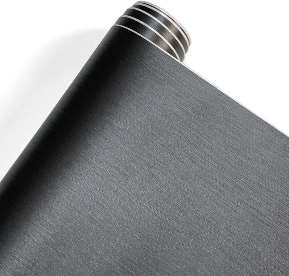 Full Roll 100FT x 5FT Brushed Aluminum Film Vinyl Whole Car Wrap Sticker Grey