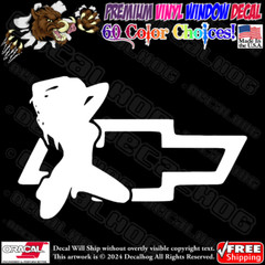 Sexy Chevy Hot Girl Car Truck Window Wall Vinyl Decal Sticker.