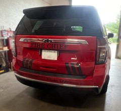 Reflective Chevron Vinyl 10”x13” (L/R) Ghost Red/Black/White – Silverado