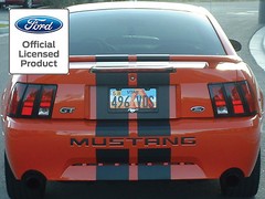 99-04 Ford Mustang Letters Rear Bumper Inserts Vinyl Decals Graphics Stickers