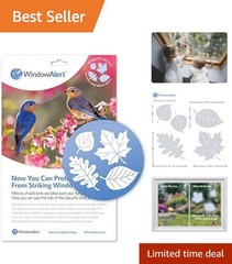 Protect Birds with Leaf Medley UV-Reflective Window Decals – 5 Decorative Clings
