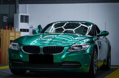 ESSMO PET Super Gloss Metallic Emerald Green Vehicle Vinyl Wrap Decal Like Paint
