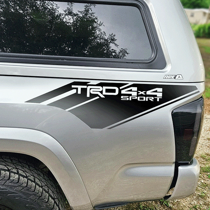 Tacoma TRD 4X4 Sport Decals Truck Fit Toyota Decal Pair Vinyl Sticker 2013-2021