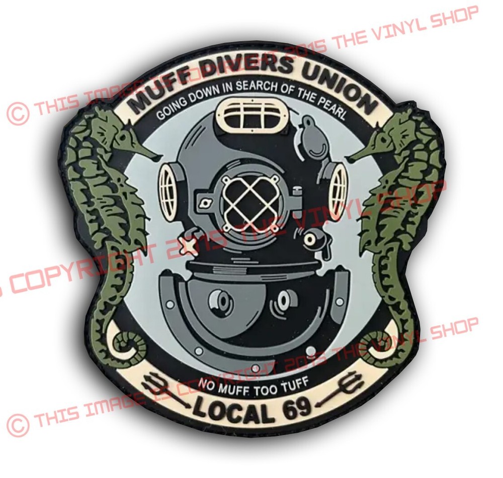 3 INCH Muff Divers Union FUNNY GASSER RAT ROD HOT ROD VINTAGE DECAL