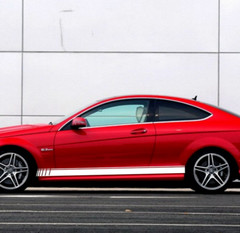 Car Decal Rally Stripe Racing 78” for C63 Vinyl Lower Door Panels Sticker ZC925