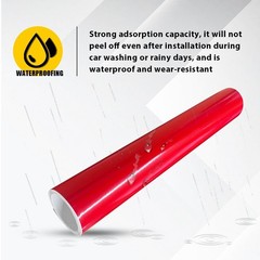Universal Windshield Banner Vinyl Decal Sun Strip 60″x10″ Gloss Red