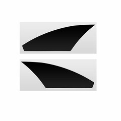 2PCS Car Front Headlight PreCut Film Tint Cover Trim For 2022-2025 Honda Civic