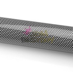 【One Way Vision】 Black Perforated Print Media Vinyl Window Sticker Sheet Film