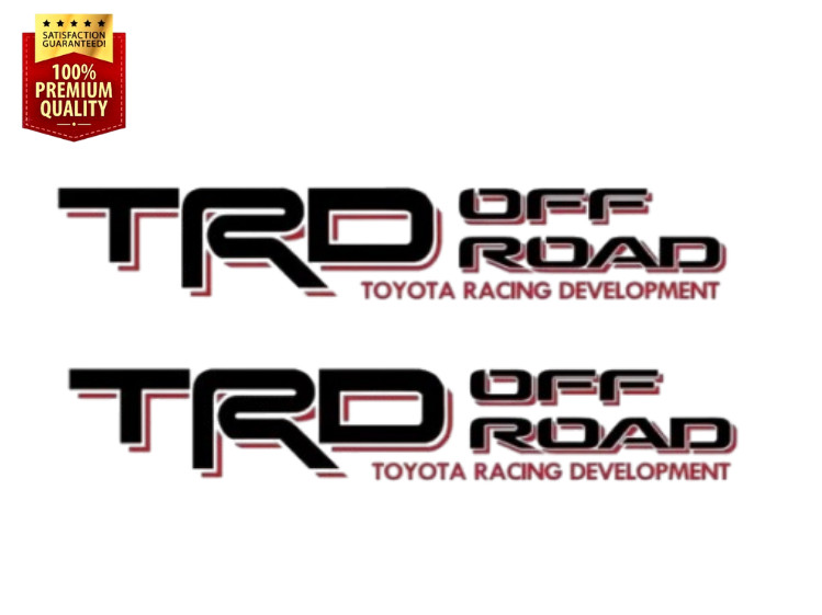 2 TRD Off Road Decals for Toyota Tacoma Tundra Pair Stickers Truck Bedside Vinyl
