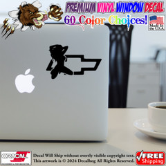 Sexy Chevy Hot Girl Car Truck Window Wall Vinyl Decal Sticker.