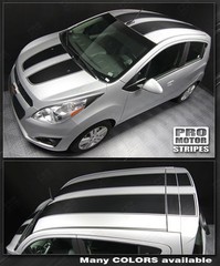 Chevrolet Spark 2013 2014 2015 Rally Racing Double Stripes Decals (Choose Color)