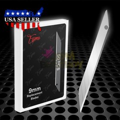ESSMO 50pcs 30° Utility Knifes Blades Stainless Steel Vinyl Wrap Graphics Tools