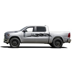 Center smudges graphics stickers decal compatible with Dodge Ram