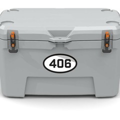 Montana Area Code 406 Stickers | 5×3-Inches | Laminated UV Protected