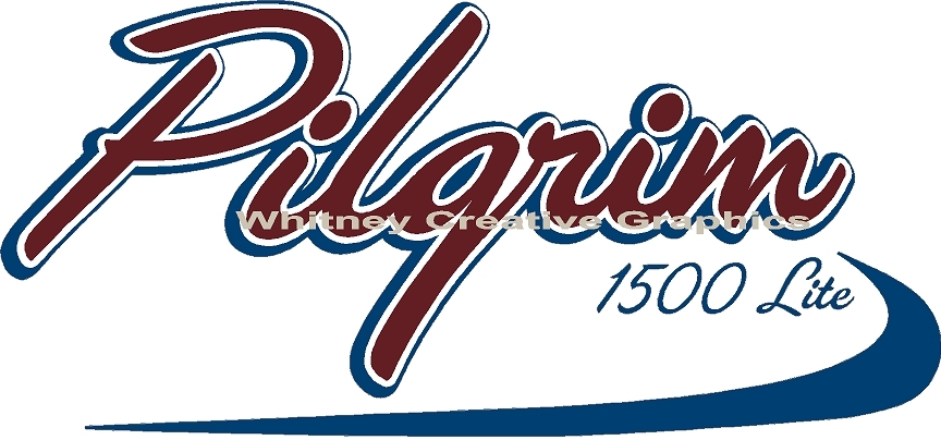 ” PILGRIM” 1500 Lite RV Graphic Lettering Decal 47″ X 22″