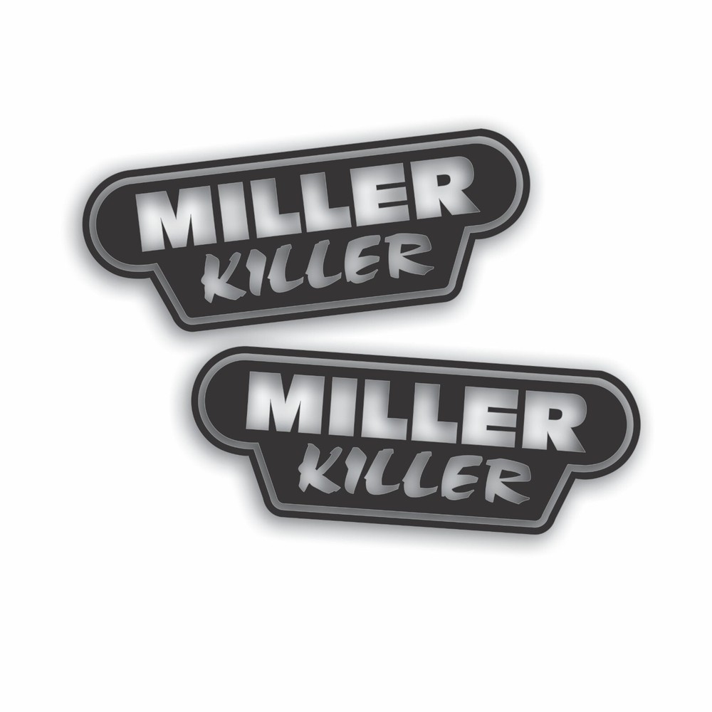 2X MILLER KILLER Welder Decal Sticker, Mig Arc Tig Gas fits Lincoln Electric B