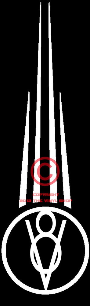 VINTAGE Pinstripe V8 Spear Stripe,Kit,Drag Race,Hand Lettered 14 inch tall
