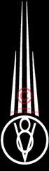 VINTAGE Pinstripe V8 Spear Stripe,Kit,Drag Race,Hand Lettered 14 inch tall