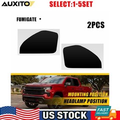 For 2022-2025 Chevy Silverado 1500 Headlight Side Marker SMOKE Precut Tint 2-10X