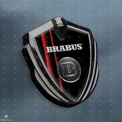 Brabus 3D metal shield emblem sticker car for fender hood