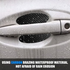 8pcs Car Door Handle Bowl Anti Scratch Sticker Protector Black Accessories