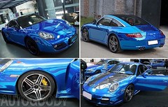 24″ x 60″ Blue Chrome Mirror Vinyl Film Wrap Sticker Decal Stretchable 2ft x 5ft