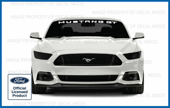 2015 – 2021 Ford Mustang Front Windshield Banner Decal Sticker Graphic GT MGT