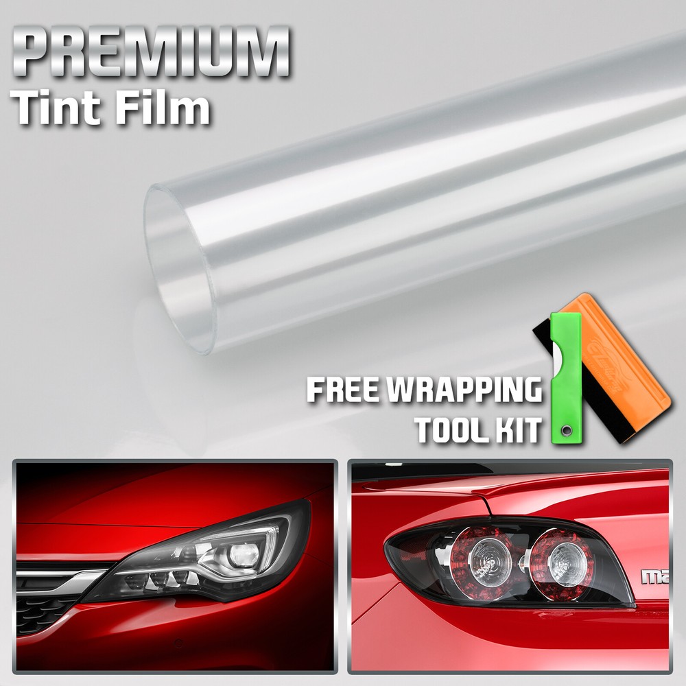 Glossy Gloss Color Headlight Tint Fog Lights Tail light Vinyl Film Stretchable