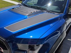 2018 Ford Raptor Dual Hood Stripes With Pinstripes Vinyl Graphics Decals 2020