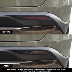 Crux Motorsports Light Smoke 50% Rear Bumper Reflector Tint for 2024+ Chevy Trax