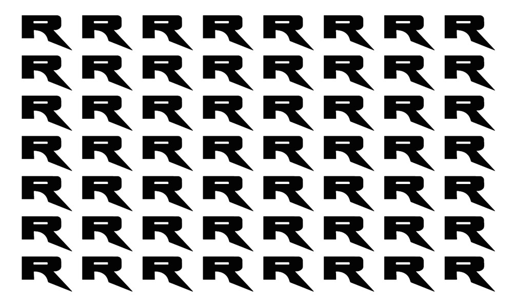 (54) Count Raptor R Vinyl Decal @ 1.75″ wide each