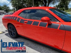 For Dodge Challenger Side Cuda Stripes 3M Graphics Vinyl Decals Years 2011-2023
