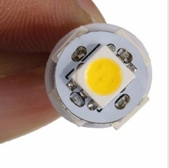 2x Super White T10 5-SMD 5050 LED Light bulbs W5W 2825 158 192 168 194 12V