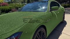 Matte Glitter Army Green Frosted Sparkle Sticker Decal Sheet Car Vinyl Wrap Film