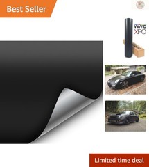 Matte Black Adhesive Film 1ft x 5ft – Air Release Technology for Smooth Finish