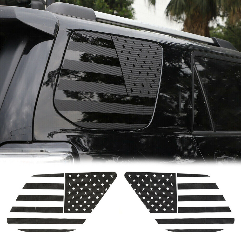 Rear Left&Right Window Sticker Decal Trim for 4Runner 2010-2020 USA Flag